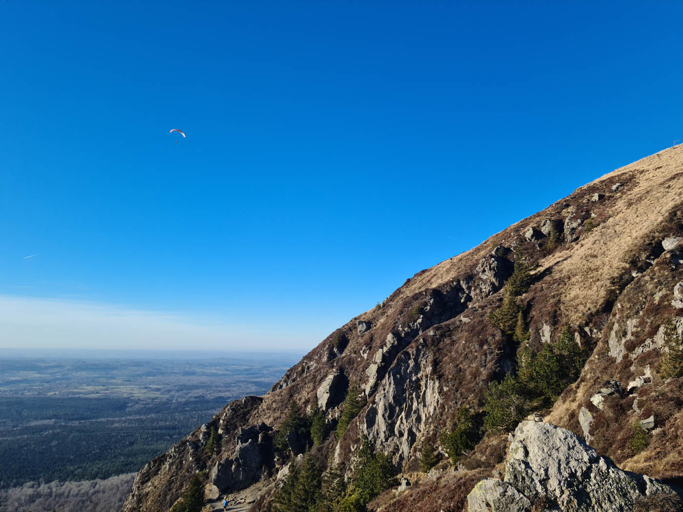 Vue durant l'ascension